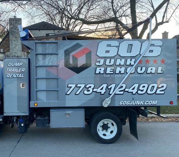 606 junk removal dump trailer rental