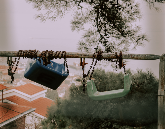 Rusted Metal Swing Set Disposal